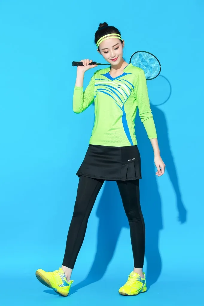Net Jersey Suit Badminton Wear Culottes Quick Dry Clothes Long Sleeve Sports Suit
Net Jersey Suit Badminton Wear Culottes Quick Dry Clothes Long Sleeve Sports Suit