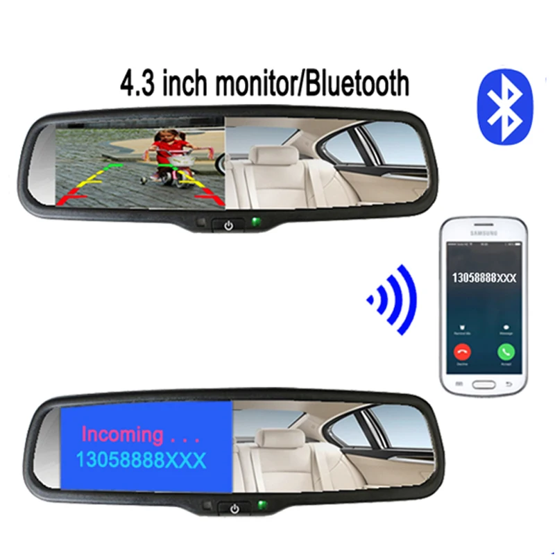 KOENBANG Замена автомобиля зеркало заднего вида монитор Bluetooth автомобильный