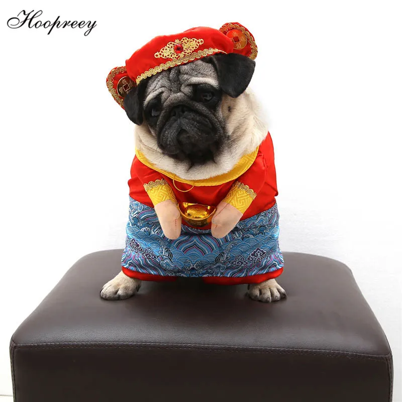Фото Забавные наряды одежда для собак мопса французского бульдога косплей Бог