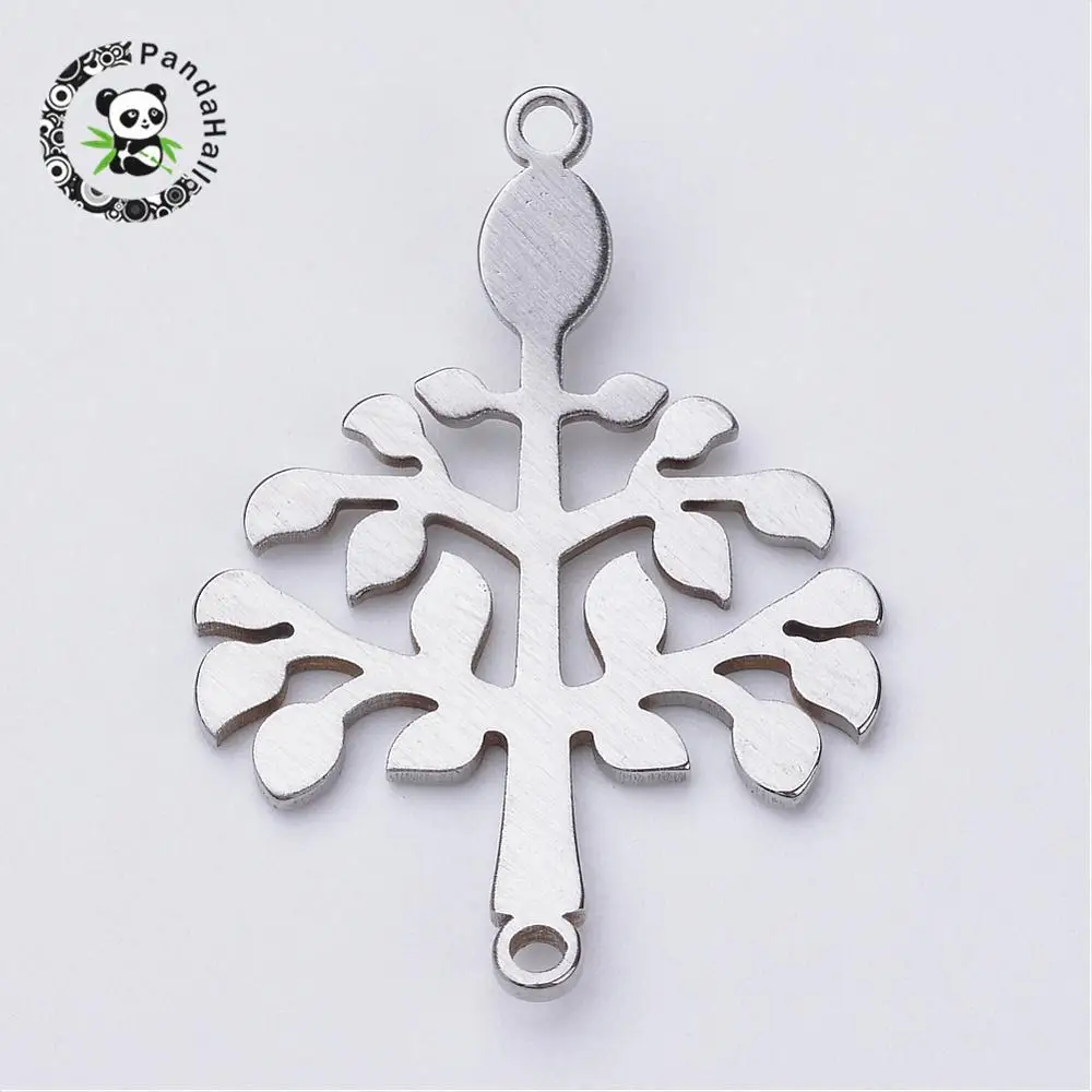 201 Stainless Steel Links Connetors for Jewelry DIY Making Findings, Tree ,30x21.5x1mm, Hole: 1.5mm
201 Stainless Steel Links Connetors for Jewelry DIY Making Findings, Tree ,30x21.5x1mm, Hole: 1.5mm