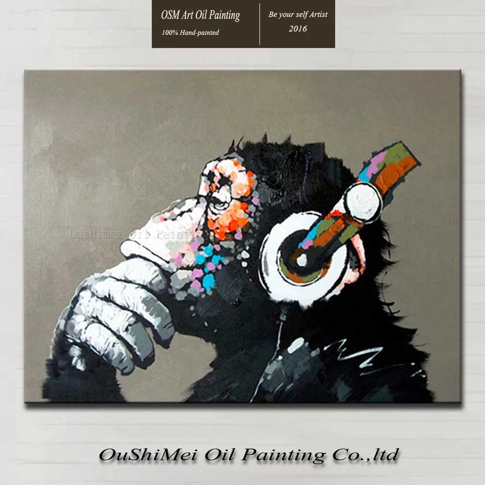 Hand Painted Abstract Animals Modern Wall Paintings For Room Decor Orangutans Oil Painting On Canvas Abstract Lovers Monkey
Hand Painted Abstract Animals Modern Wall Paintings For Room Decor Orangutans Oil Painting On Canvas Abstract Lovers Monkey