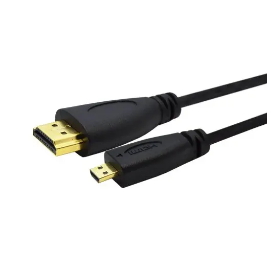MicroHDMI Cable 3ft 1m1.5m 2m3m 3D 1080P Male-Male High Premium Gold-plated HDMI-compatibAdapter for Phone Tablet HDTV Camera-1
MicroHDMI Cable 3ft 1m1.5m 2m3m 3D 1080P Male-Male High Premium Gold-plated HDMI-compatibAdapter for Phone Tablet HDTV Camera-1
