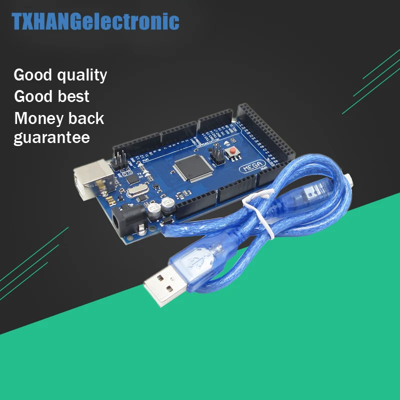 Фото Мега 2560 ATMEGA2560 16AU плата (совместимый) + USB кабель для arduino uno Mega|cable usb|cable usb usbboard cable |