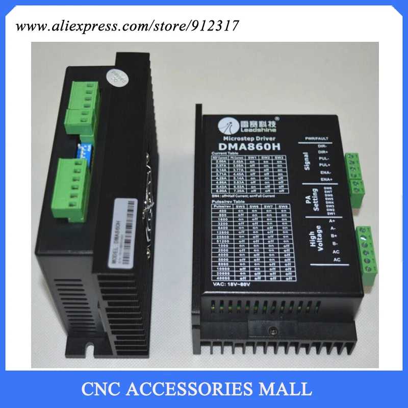 4 шт./лот Leadshine DMA860H драйвер шагового двигателя AC 18-80 в для 57/86/110 2-фазного двигателя, замена MA860H,MA860
4 шт./лот Leadshine DMA860H драйвер шагового двигателя AC 18-80 в для 57/86/110 2-фазного двигателя, замена MA860H,MA860