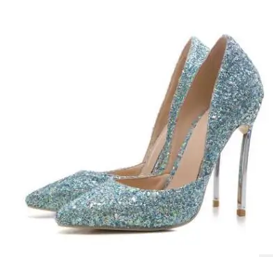 Women Bling Bling Pointed Toe Shallow Pumps Dress Banquet Shoes Glitter Slip On Shoes High Thin Metal Heel Plus Size
Women Bling Bling Pointed Toe Shallow Pumps Dress Banquet Shoes Glitter Slip On Shoes High Thin Metal Heel Plus Size