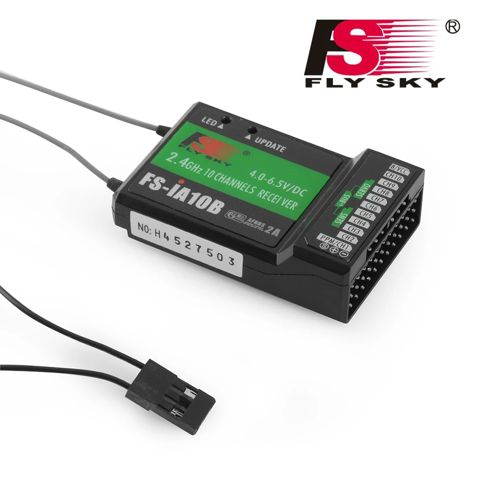 Flysky FS-IA10B Fly Sky 2.4G 10 channel Receiver PPM Output With iBus Port Compatible with FS-i6 FS-i6S FS-i10 For Quadcopter
Flysky FS-IA10B Fly Sky 2.4G 10 channel Receiver PPM Output With iBus Port Compatible with FS-i6 FS-i6S FS-i10 For Quadcopter
