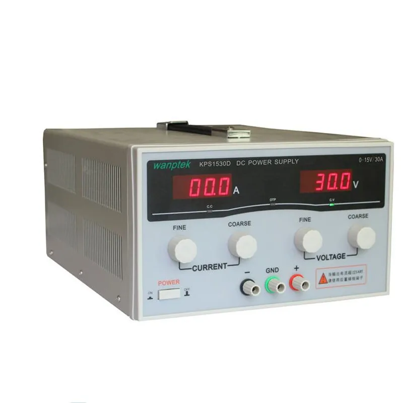 Высокоточный регулируемый светодиодный источник питания KPS1530D с двойным дисплеем, 220 В, 400 Вт, 15 в/30 А, 0,1 В/0,1 А
Высокоточный регулируемый светодиодный источник питания KPS1530D с двойным дисплеем, 220 В, 400 Вт, 15 в/30 А, 0,1 В/0,1 А