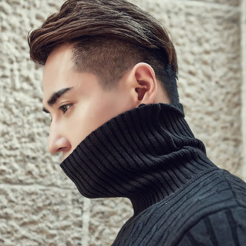 Autumn Winter Thick Warm Cashmere Sweater Men Turtleneck Men Brand Mens Sweaters Slim Fit Pullover Men Knitwear Double Collar
Autumn Winter Thick Warm Cashmere Sweater Men Turtleneck Men Brand Mens Sweaters Slim Fit Pullover Men Knitwear Double Collar
