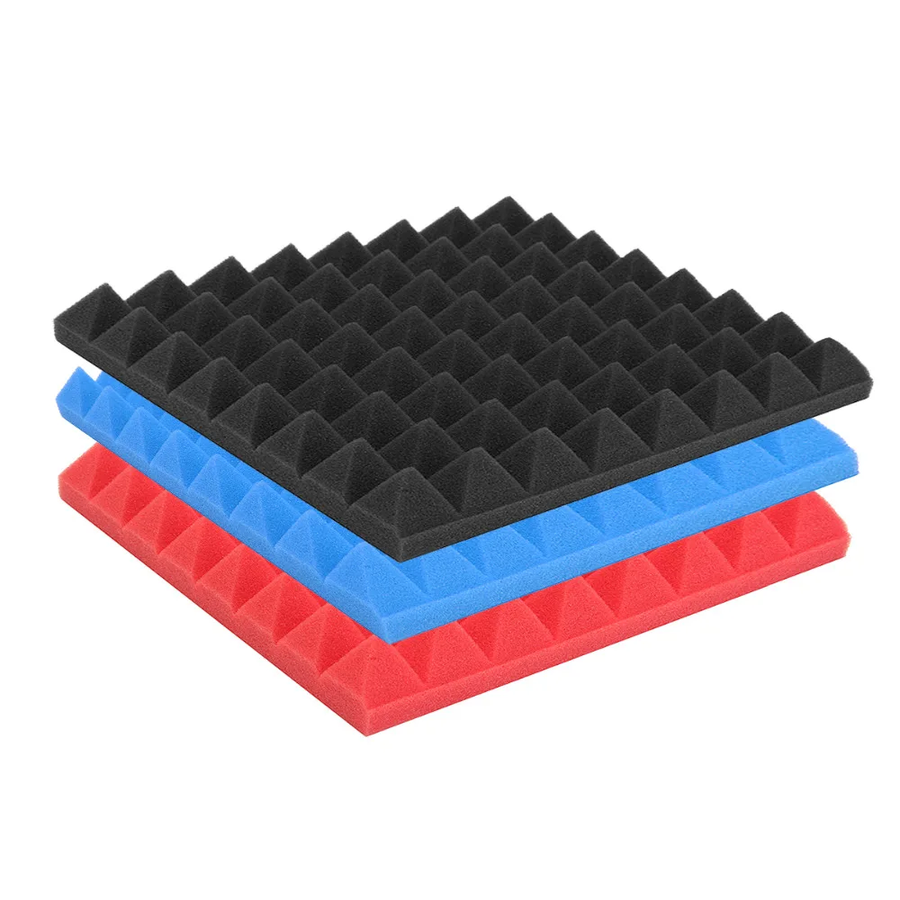 Pyramid 25x25x4cm Soundproofing Foam Acoustic sound-absorbing Foam Sound Treatment Absorption Wedge Tiles Pack Studio/Music
Pyramid 25x25x4cm Soundproofing Foam Acoustic sound-absorbing Foam Sound Treatment Absorption Wedge Tiles Pack Studio/Music