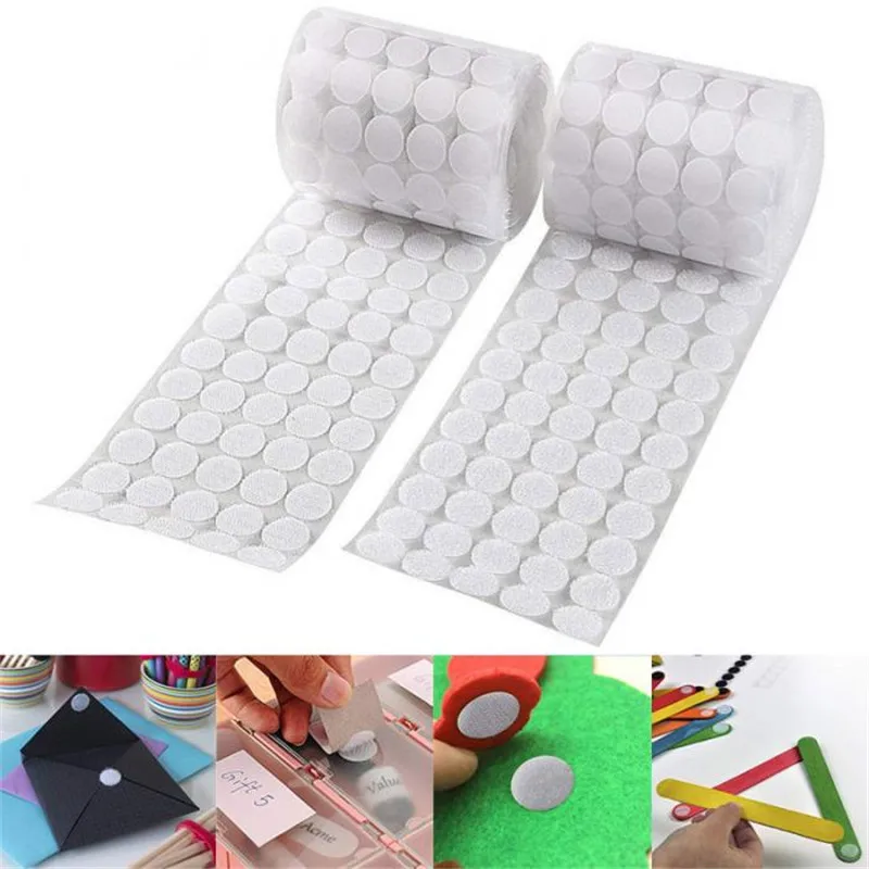 1000 PCS (500 Pairs) 10/15/20mm Diameter White Sticky Back Coins Hook Loop Self Adhesive Dots Tapes Round Velcro Adhesive Tapes
1000 PCS (500 Pairs) 10/15/20mm Diameter White Sticky Back Coins Hook Loop Self Adhesive Dots Tapes Round Velcro Adhesive Tapes