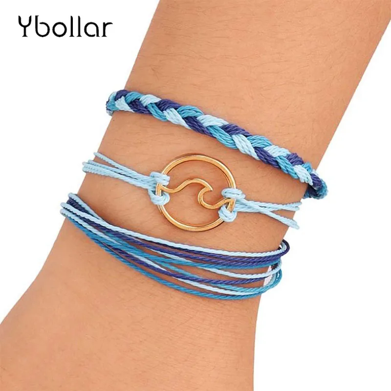 3pcs/Set Handmade Braided Bracelet Set Wave Waxed String Multi-Layer Friendship Bracelets For Women Men Jewelry Adjustable
3pcs/Set Handmade Braided Bracelet Set Wave Waxed String Multi-Layer Friendship Bracelets For Women Men Jewelry Adjustable