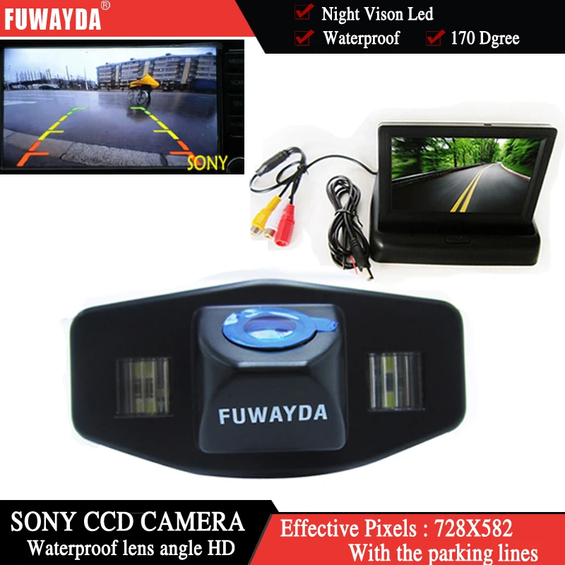 FUWAYDA car rear view parking camera for sony CCD + car monitor mirror TFT LCD for Honda Accord Pilot Civic Odyssey Acura TSX
FUWAYDA car rear view parking camera for sony CCD + car monitor mirror TFT LCD for Honda Accord Pilot Civic Odyssey Acura TSX
