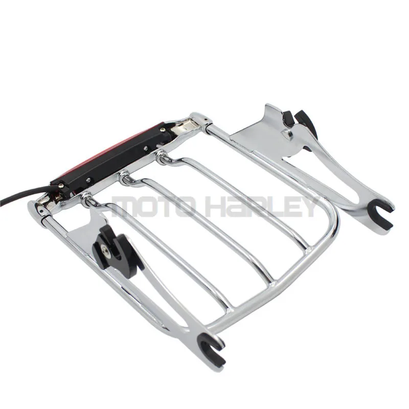Chrome Air Wing Luggage Rack w/ LED Light for Harley Touring Ultra Classic FL FLTR FLHX Road King Street Glide
Chrome Air Wing Luggage Rack w/ LED Light for Harley Touring Ultra Classic FL FLTR FLHX Road King Street Glide