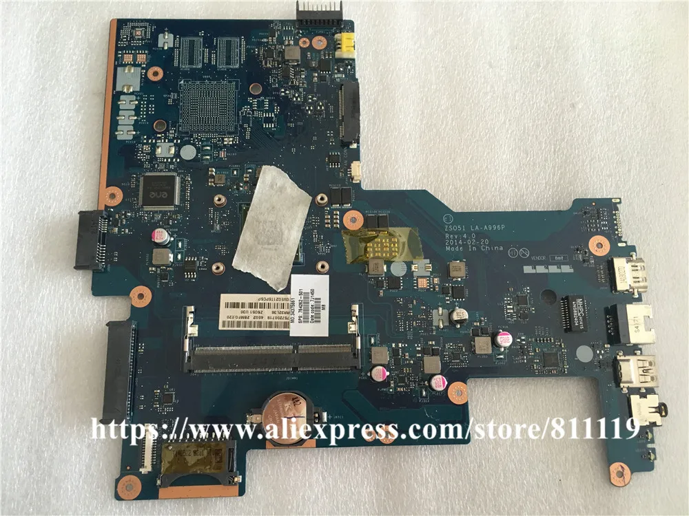 ZS051 LA-A996P Rev 1,0 764262-501 764262-001 материнская плата для HP 15-G серии основная плата для ноутбука DDR3
ZS051 LA-A996P Rev 1,0 764262-501 764262-001 материнская плата для HP 15-G серии основная плата для ноутбука DDR3