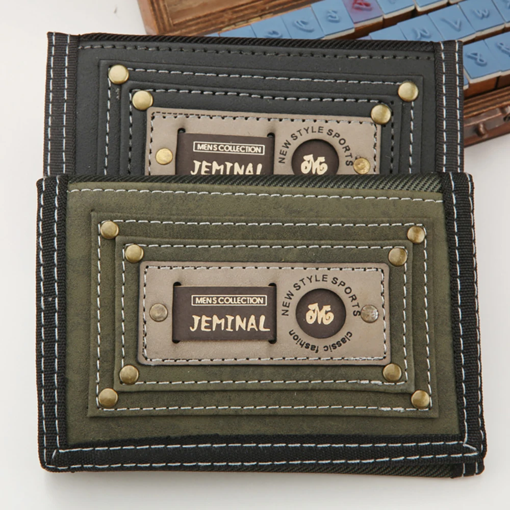3 Colors Casual Men's Wallets Folded Male Purse Short Zipper Creative Rivet Wallet Fashion Small Compact and Lightweight Wallets
3 Colors Casual Men's Wallets Folded Male Purse Short Zipper Creative Rivet Wallet Fashion Small Compact and Lightweight Wallets