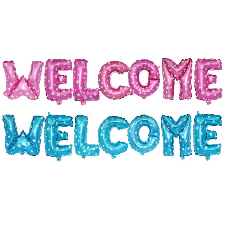 16inch Welcome Letters Foil Balloons Happy Birthday Decorations Anniversaire Helium Air Ball Wedding Ballons Party Supplies
16inch Welcome Letters Foil Balloons Happy Birthday Decorations Anniversaire Helium Air Ball Wedding Ballons Party Supplies