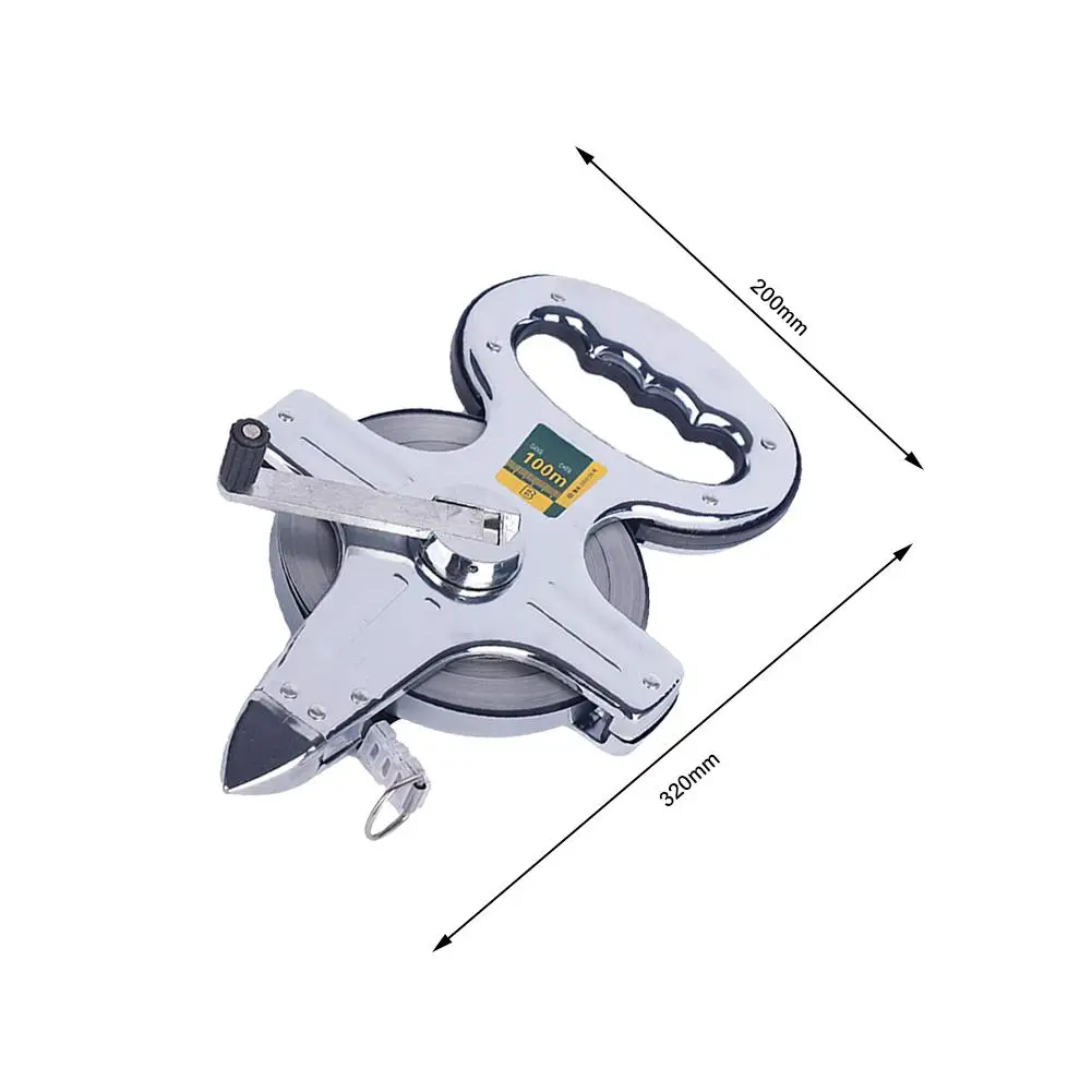 30/50/100 Meters Portable Stainless Steel Shelf Ruler Thick And Durable Hand Crank Steel Frame Ruler Steel Tape Measure
30/50/100 Meters Portable Stainless Steel Shelf Ruler Thick And Durable Hand Crank Steel Frame Ruler Steel Tape Measure