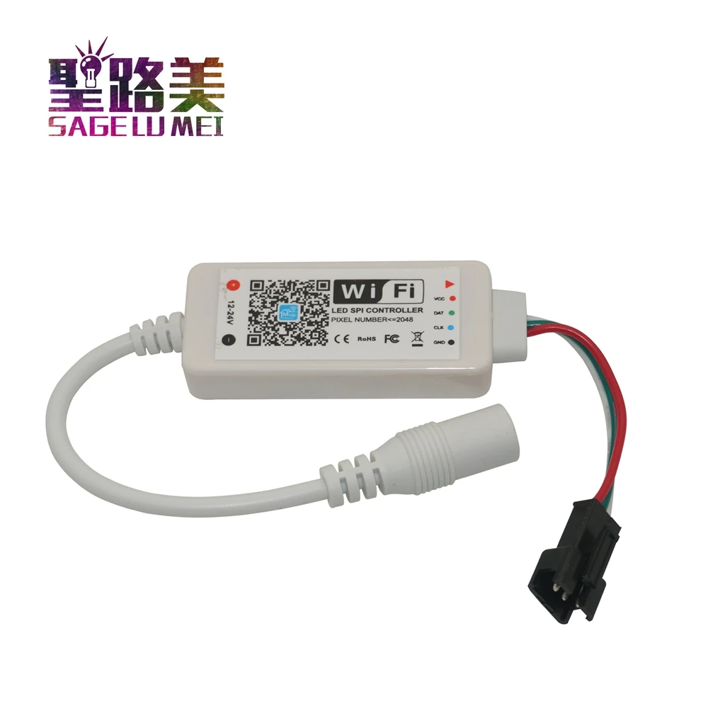 Светодиодный контроллер SPI DC5V Magic Home для WS2811 SK6812 WS2812 светодиодный мини Wi Fi DC12 24
