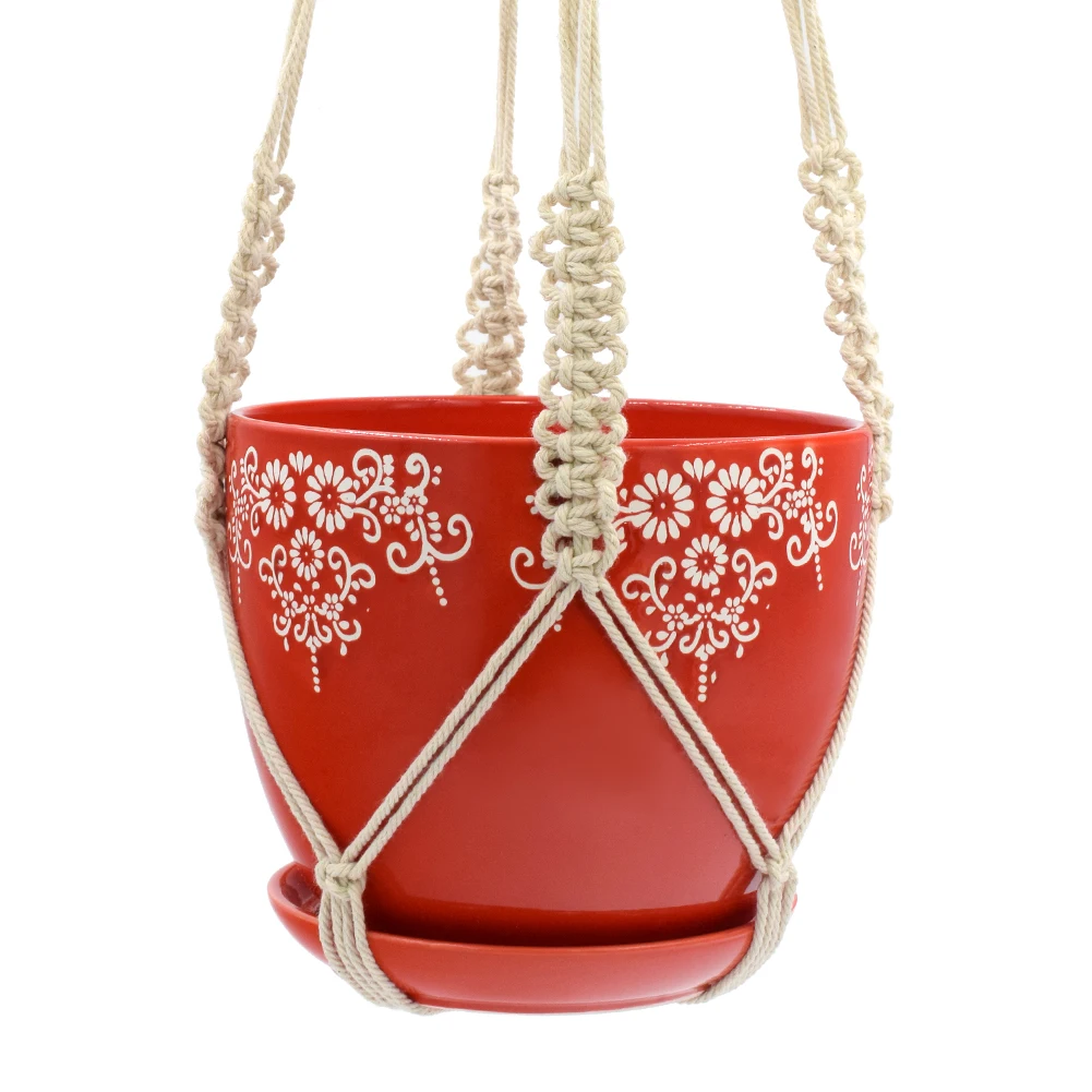New 4pcs Retro Macrame Plant Hanger Hanging Basket Holder Balcony Hook Home Garden Plants Hanging String Indoor/Outdoor Decor
New 4pcs Retro Macrame Plant Hanger Hanging Basket Holder Balcony Hook Home Garden Plants Hanging String Indoor/Outdoor Decor