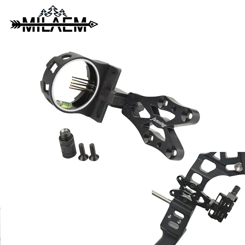 1pc Archery Compound Bow Sight Micro Adjust 5 Pin 0.019" Optical Sight With Sight Light Outdoor Sports Shooting Accessories
1pc Archery Compound Bow Sight Micro Adjust 5 Pin 0.019" Optical Sight With Sight Light Outdoor Sports Shooting Accessories