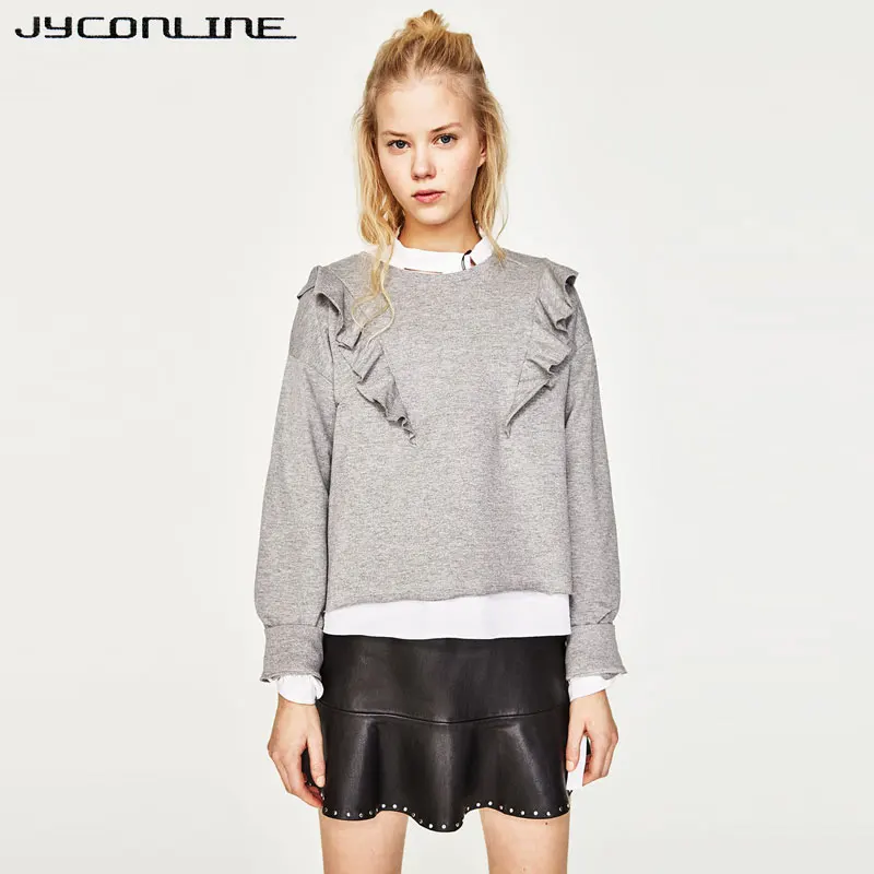 JYConline Preppy Sweet Sweatshirt Casual Frilled Women Hoodies Short Cropped Sweatshirt For Woman Pullovers Hoody Tracksuit
JYConline Preppy Sweet Sweatshirt Casual Frilled Women Hoodies Short Cropped Sweatshirt For Woman Pullovers Hoody Tracksuit