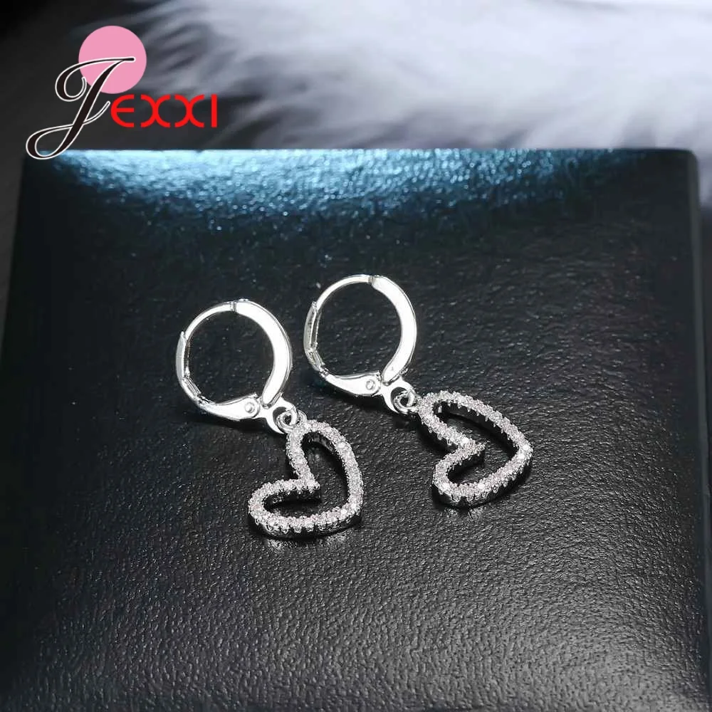 100% Ture Love Women Lovers Wedding Gifts Solid 925 Sterling Silver Sweet Crystal Heart Necklace Earrings Jewelry Sets
100% Ture Love Women Lovers Wedding Gifts Solid 925 Sterling Silver Sweet Crystal Heart Necklace Earrings Jewelry Sets