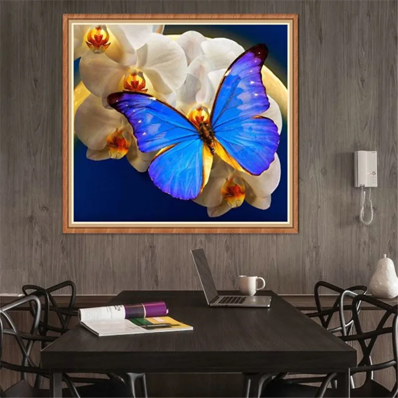 Hot sale Needlework 5d diamond painting Blue butterfly mosaic handmade rhinestone needlework diamond embroidery Home decor
Hot sale Needlework 5d diamond painting Blue butterfly mosaic handmade rhinestone needlework diamond embroidery Home decor