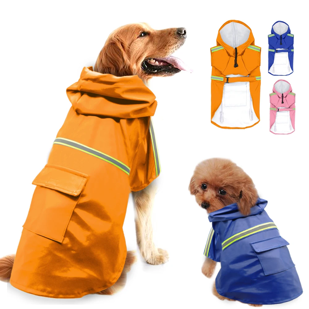For Waterproof Raincoat For Dog Adjustable Pet Coat Jacket Reflective Dog Clothes Poncho With Hood For Small Medium Large Dogs
For Waterproof Raincoat For Dog Adjustable Pet Coat Jacket Reflective Dog Clothes Poncho With Hood For Small Medium Large Dogs