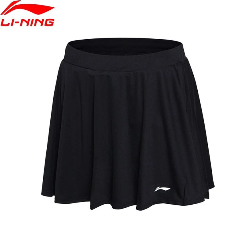 Li Ning Женская юбка для бадминтона 100% полиэстер Стандартная посадка Удобная