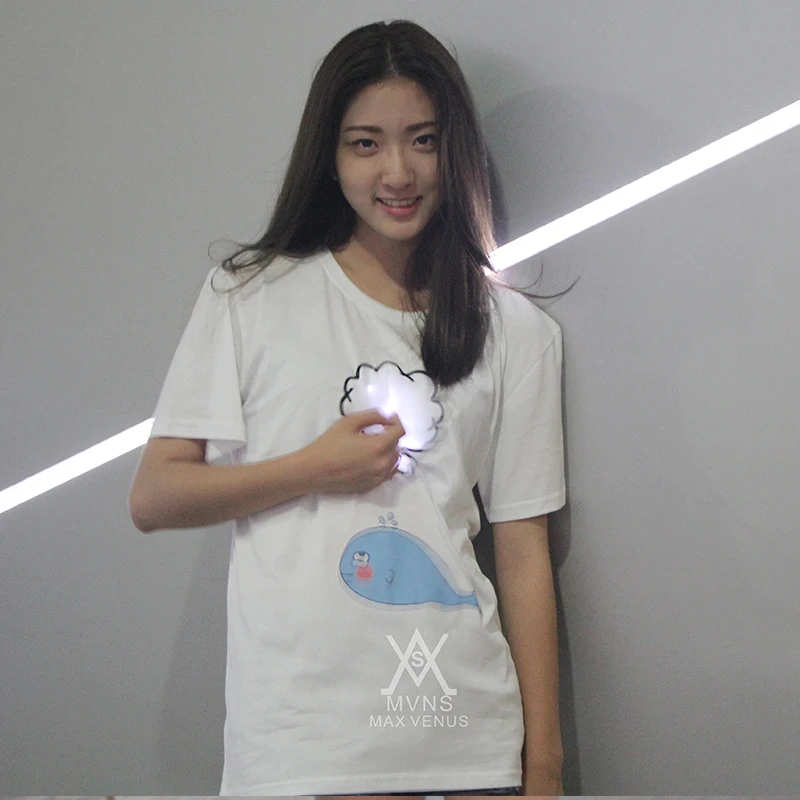 2017 new fashion summer t shirt women cotton comfortable t-shirt women clothing Luminous T-shirt LED clothing MVNS-T0005
2017 new fashion summer t shirt women cotton comfortable t-shirt women clothing Luminous T-shirt LED clothing MVNS-T0005