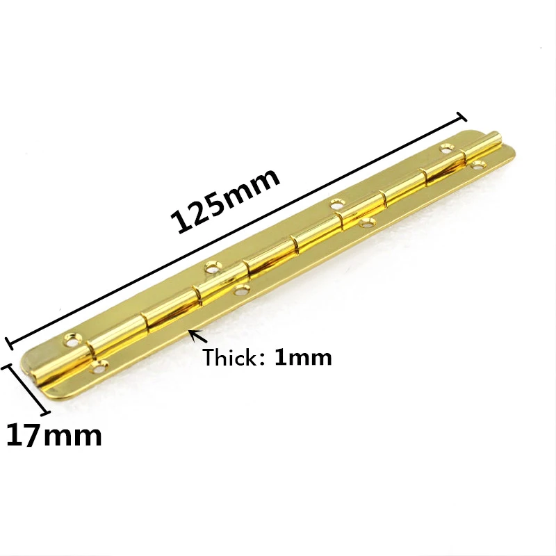 4 шт. 125x17 мм витрина, Длинные петли в стиле ретро, Коллекция/петли для сигарет/шкафов, золотые/серебряные петли для мебели, максимальное откры...