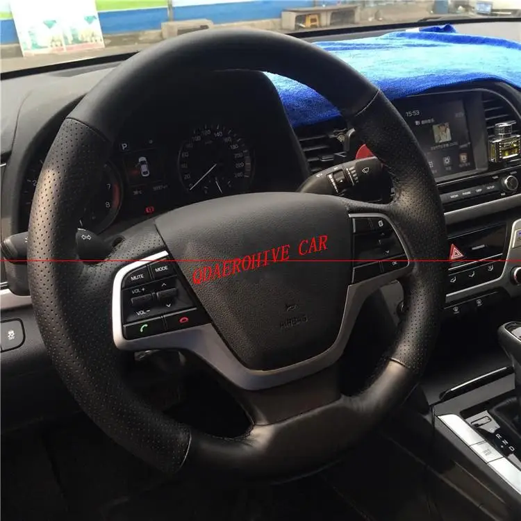 QDAEROHIVE Artificial micro fiber Leather Car Steering Wheel Cover for Hyundai Elantra 4 2016-2017 Solaris 2017 Accent 2017-2018
QDAEROHIVE Artificial micro fiber Leather Car Steering Wheel Cover for Hyundai Elantra 4 2016-2017 Solaris 2017 Accent 2017-2018