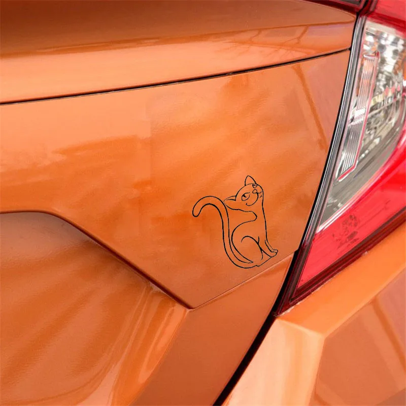 YJZT 9.9CM*12.4CM Vinyl Decal Cartoon Cat Weatherproof Car Sticker Black Silver C10-02464
YJZT 9.9CM*12.4CM Vinyl Decal Cartoon Cat Weatherproof Car Sticker Black Silver C10-02464