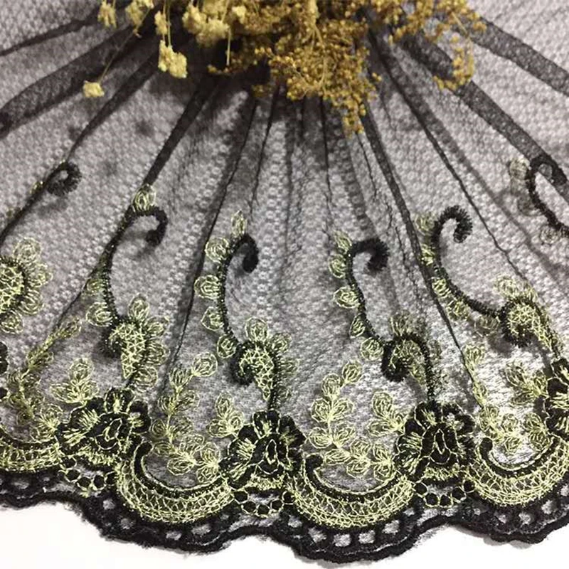 Handmade black lace fabric gold embroidery for Clothes Doll Dress Home Textiles DIY curtain Apparel Sewing Lace Trim accessories
Handmade black lace fabric gold embroidery for Clothes Doll Dress Home Textiles DIY curtain Apparel Sewing Lace Trim accessories