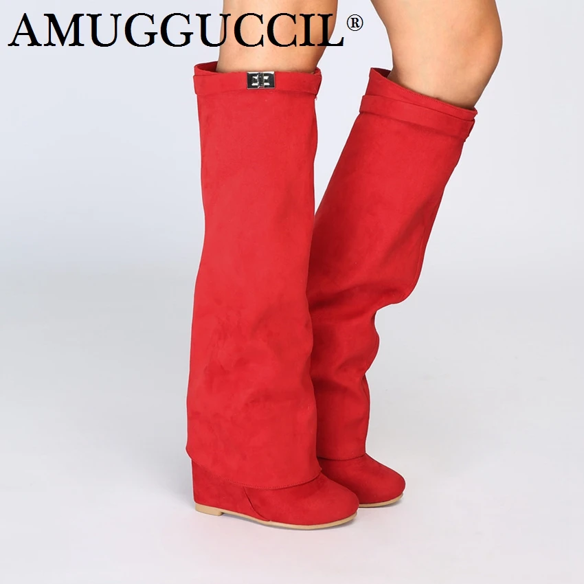 Customize Plus Big Size 34-46 Red Zip Fashion Sexy Knee High Heel Platform Wedges Autumn Winter Ladies Females Women Boots X1758
Customize Plus Big Size 34-46 Red Zip Fashion Sexy Knee High Heel Platform Wedges Autumn Winter Ladies Females Women Boots X1758
