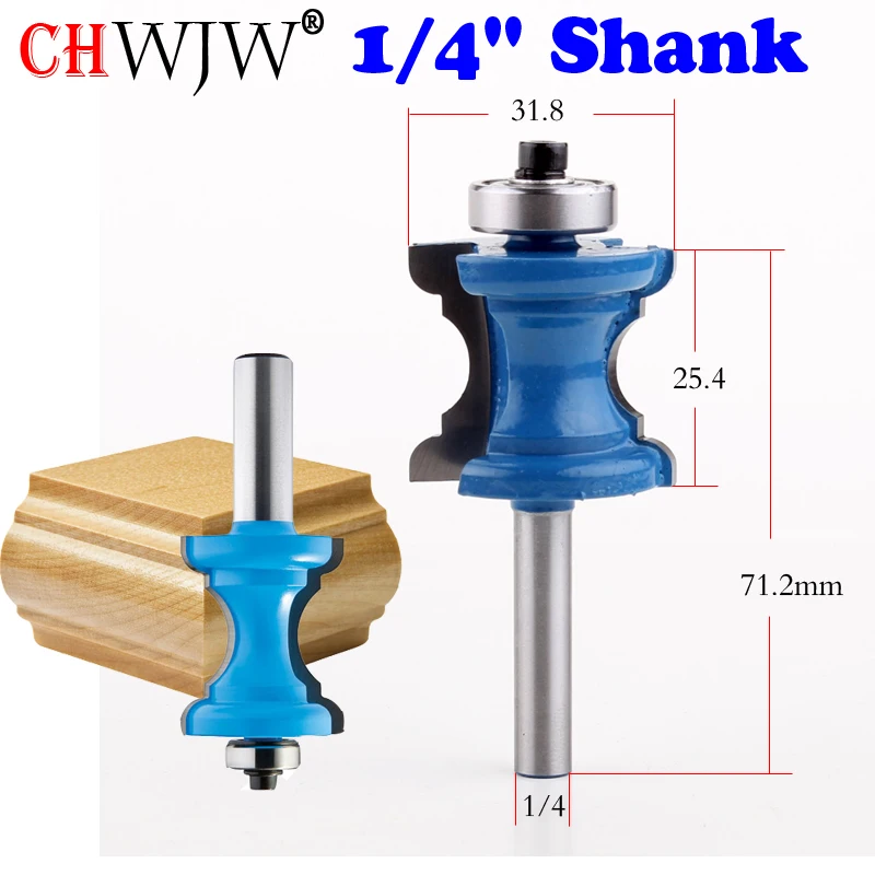 New 1/4'' Shank Bullnose Bead Column Face Molding Router Bit For Woodworking Tools
New 1/4'' Shank Bullnose Bead Column Face Molding Router Bit For Woodworking Tools