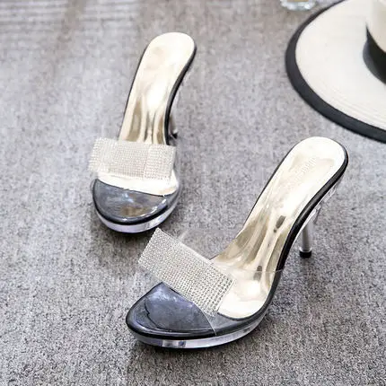Crystal Women Slippers Pumps Women Summer Open Toe Fashion Wild Transparent High Heel 7.5cm Shoes Women Clear Ladies Slippers
Crystal Women Slippers Pumps Women Summer Open Toe Fashion Wild Transparent High Heel 7.5cm Shoes Women Clear Ladies Slippers