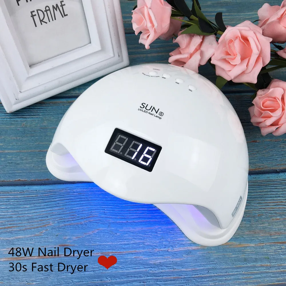 SUNX 36W /48W Nail Dryer UV LED Nail Lamp Gel Polish Curing Lamp with Bottom 30s/60s Timer LCD Display Lamp for Nail Dryer
SUNX 36W /48W Nail Dryer UV LED Nail Lamp Gel Polish Curing Lamp with Bottom 30s/60s Timer LCD Display Lamp for Nail Dryer