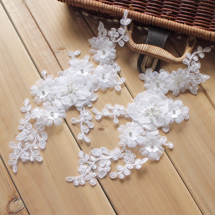 2 pieces / pack handmade beaded lace three-dimensional flowers bride wedding veil jewelry diy material lace accessories
2 pieces / pack handmade beaded lace three-dimensional flowers bride wedding veil jewelry diy material lace accessories