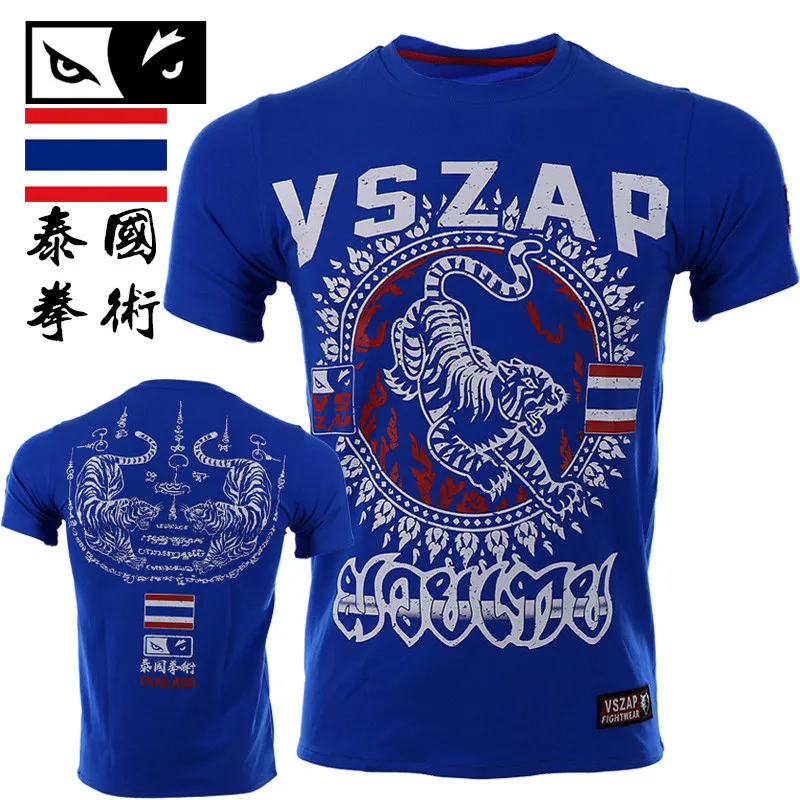 New tee shirt homme VSZAP Tiger Muay Thai Fitness Short-sleeved Men T-shirt MMA Fight Wear Wrestling tshirt MMA Clothing
New tee shirt homme VSZAP Tiger Muay Thai Fitness Short-sleeved Men T-shirt MMA Fight Wear Wrestling tshirt MMA Clothing