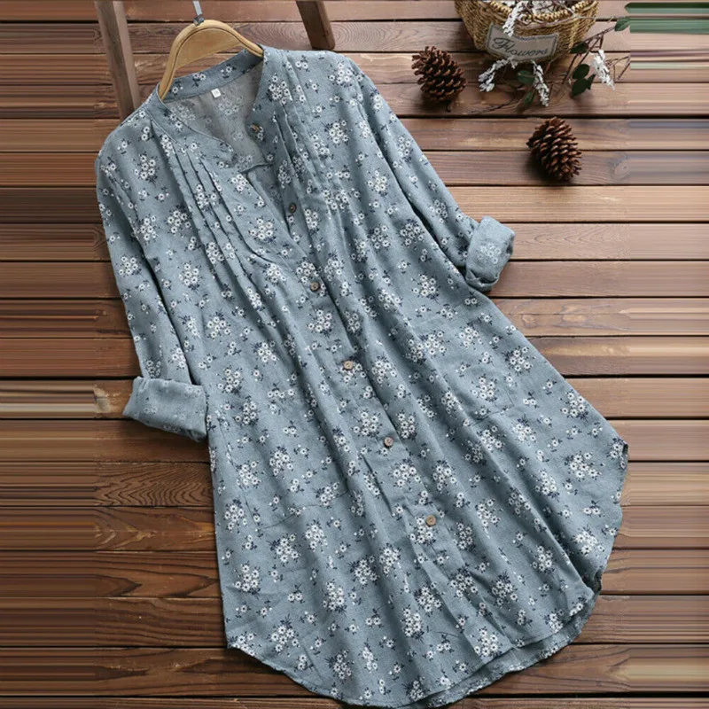 Женская блузка с цветочным принтом размера плюс летнее пляжное платье v-образным
