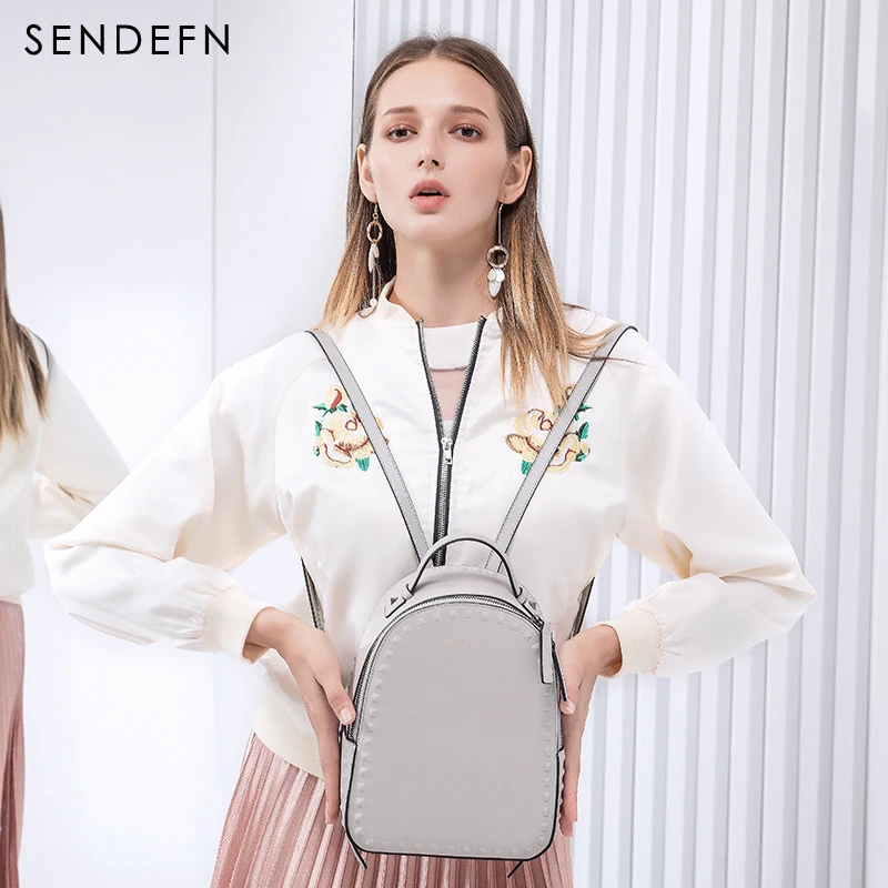 Рюкзак SENDEFN Женский из спилка и кожи 7128H-6 | Багаж сумки