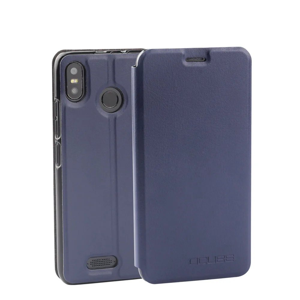 Роскошный кожаный чехол ocube Ulefone S9 Pro книжка из искусственной кожи с подставкой