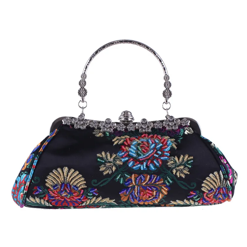 High Quality Embroidery Diamond Red Black Flower Beaded Clutch Bag Handbags Fashion Women Shoulder Crossbody Bags Evening Bags
High Quality Embroidery Diamond Red Black Flower Beaded Clutch Bag Handbags Fashion Women Shoulder Crossbody Bags Evening Bags