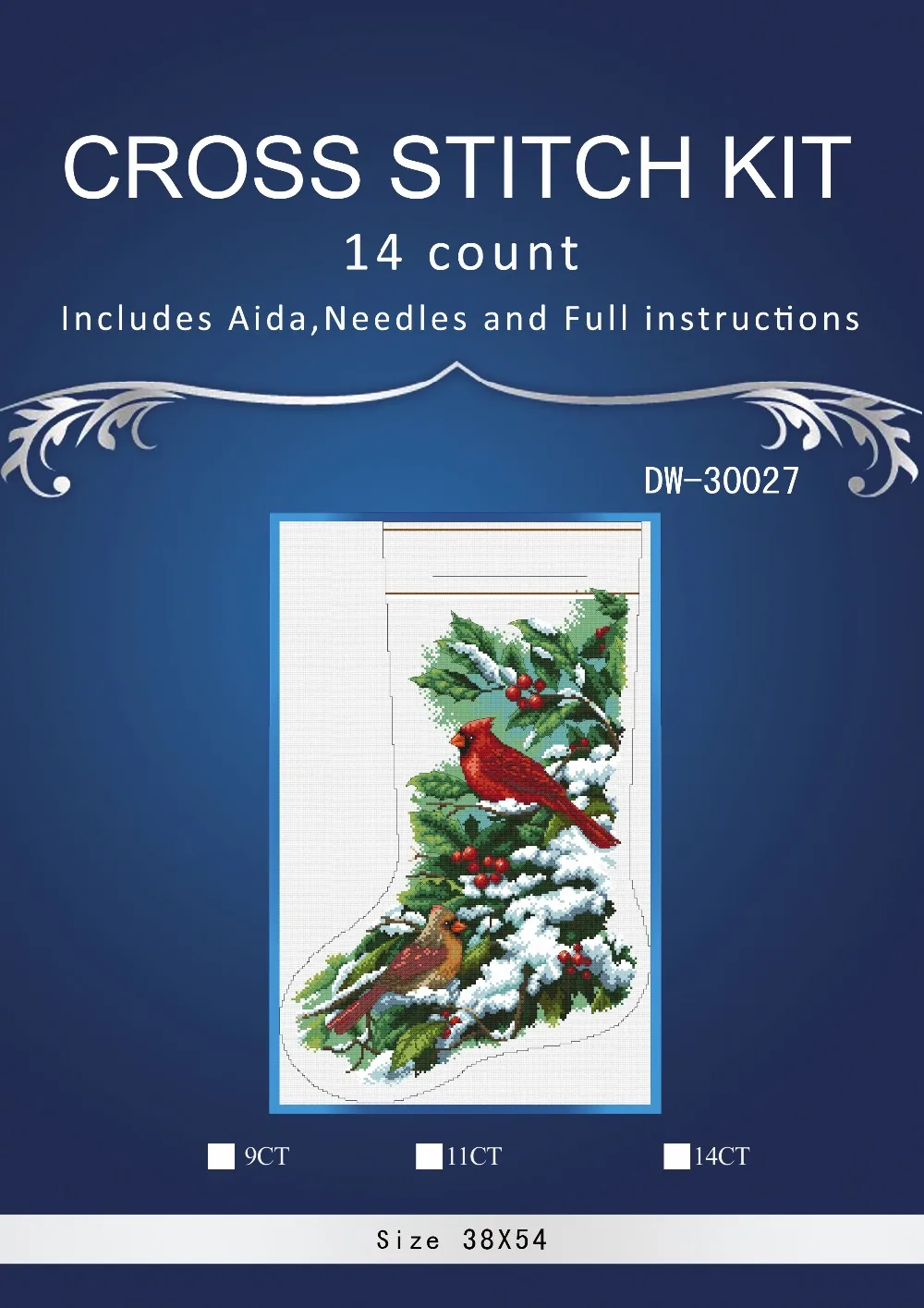 Christmas sock 30027 STYLE Counted Cross Stitch 14CT Cross Stitch Sets Wholesale cartoon Cross-stitch Kits Embroidery Needlework
Christmas sock 30027 STYLE Counted Cross Stitch 14CT Cross Stitch Sets Wholesale cartoon Cross-stitch Kits Embroidery Needlework