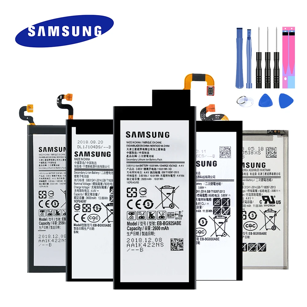 2021 новый оригинальный аккумулятор для Samsung Galaxy S6/ S6 Edge/ S7/ S7 S8 G920 G920F G925 G930 G935 G950 EB