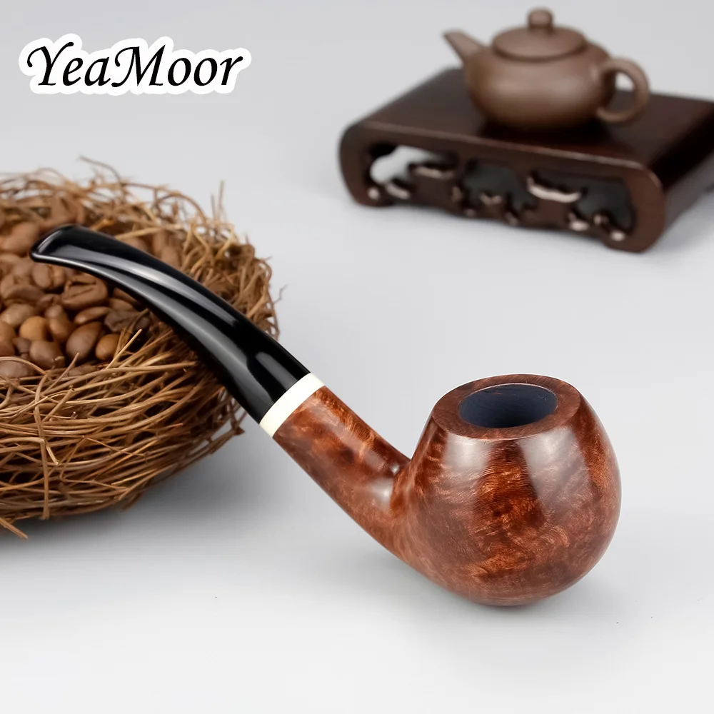 New White Ring Tobacco Pipe 9mm Filter Briar Wood Pipe Set 20 filter 50 cleaner free Briar Smoking Pipe Big Bowl Bent Briar Pipe 
New White Ring Tobacco Pipe 9mm Filter Briar Wood Pipe Set 20 filter 50 cleaner free Briar Smoking Pipe Big Bowl Bent Briar Pipe