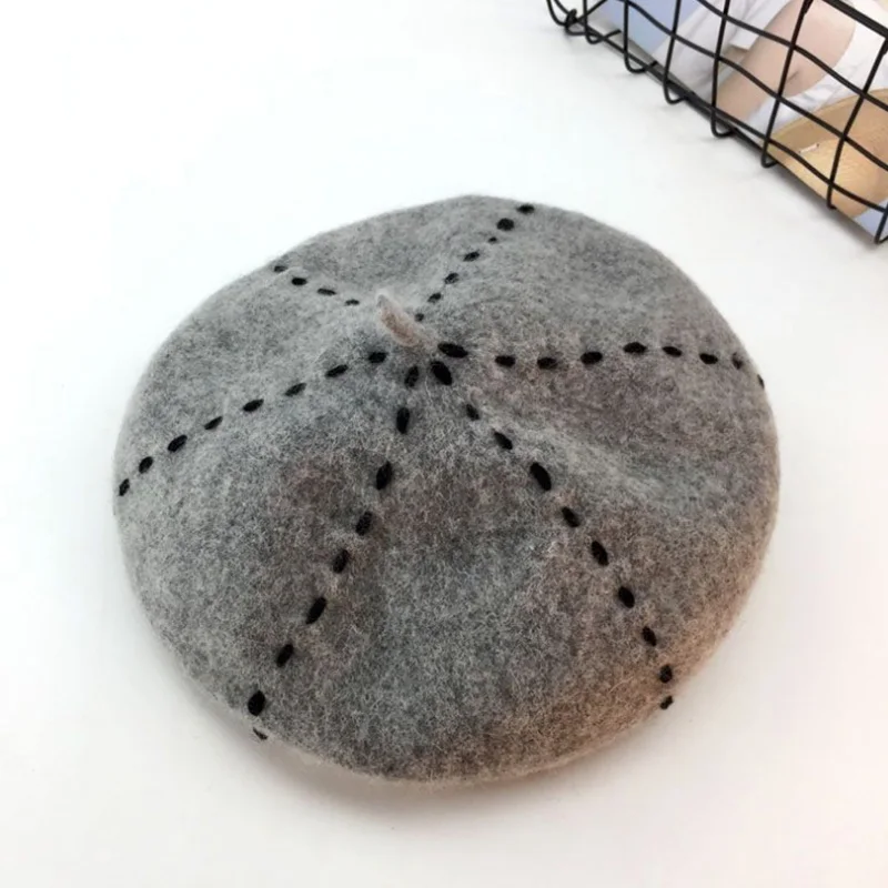 New beret autumn and winter wool black thick line beret female retro art casual pumpkin hat tide a variety of color options
New beret autumn and winter wool black thick line beret female retro art casual pumpkin hat tide a variety of color options