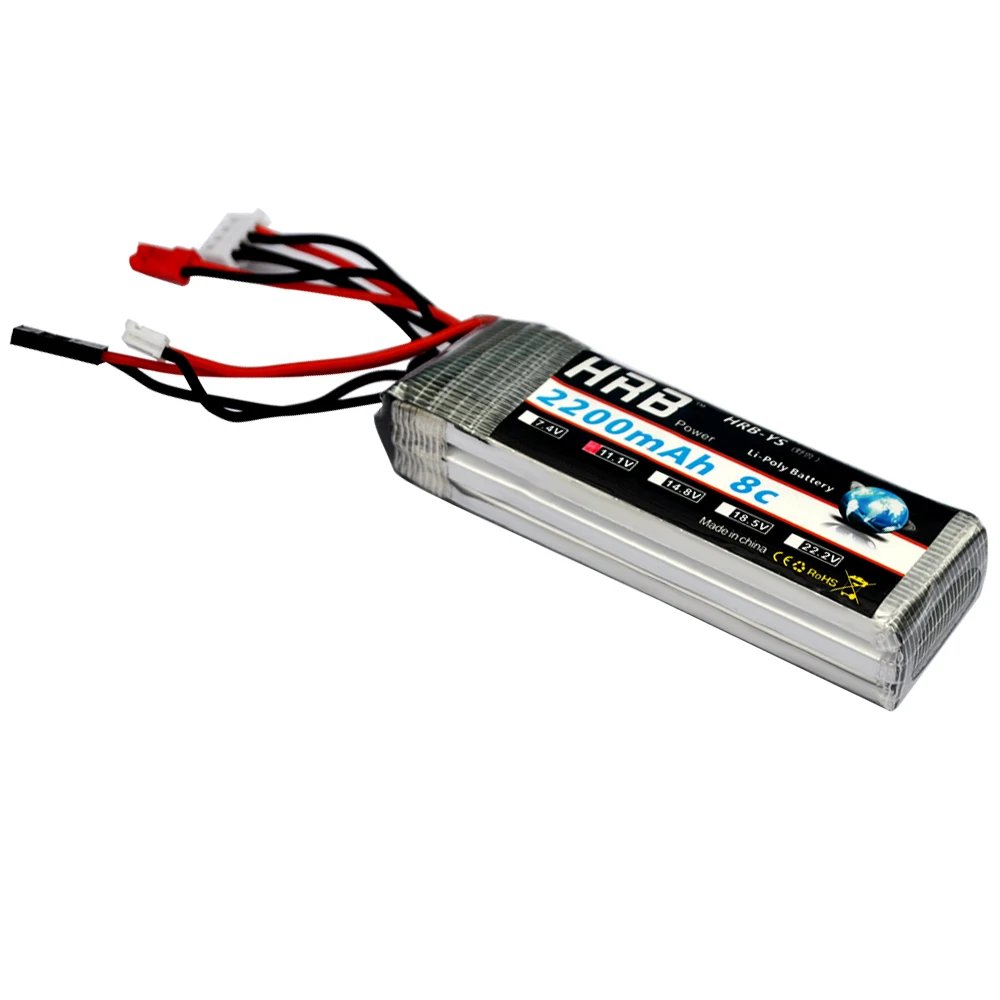 HRB Lipo 3S FPV 450 500 аккумулятор 11 1 В 1800 мАч 2200 5000 6000 8C 25C 30C 35C 50C для семейного вертолета с