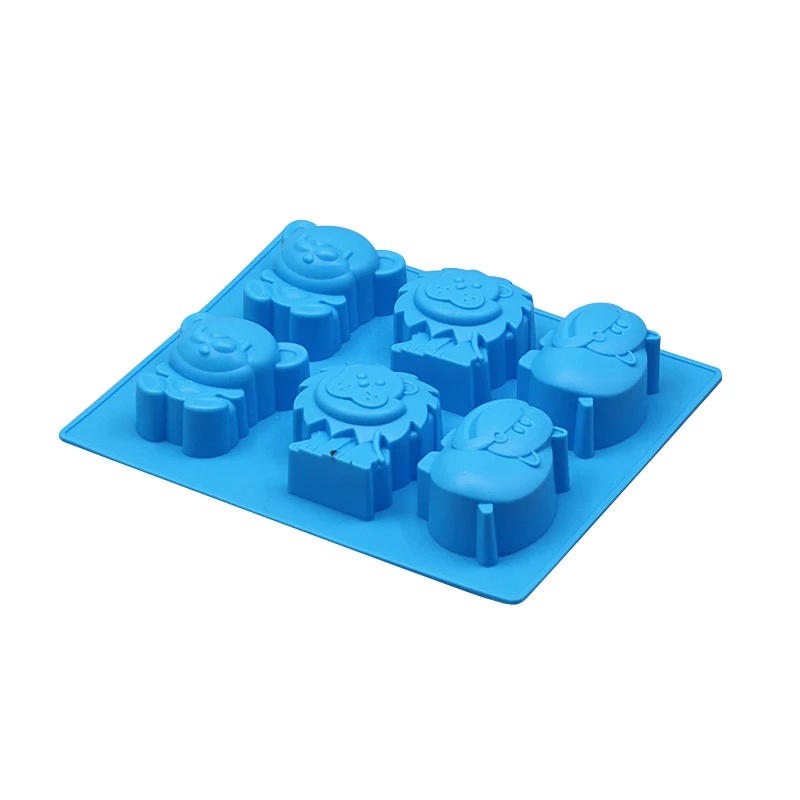 6 Holes Animal Siliocne Chocolate Mold For Pastries Cookie Pudding Jelly Mould DIY Lion Hippo Shaped Craft Clay Soap Molds
6 Holes Animal Siliocne Chocolate Mold For Pastries Cookie Pudding Jelly Mould DIY Lion Hippo Shaped Craft Clay Soap Molds